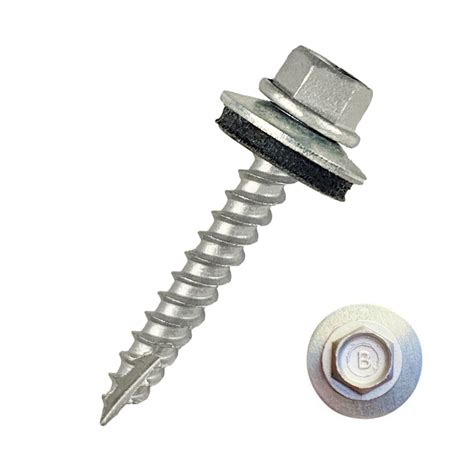 sheet metal screw with rubber washer|oversize screws for metal roofing.